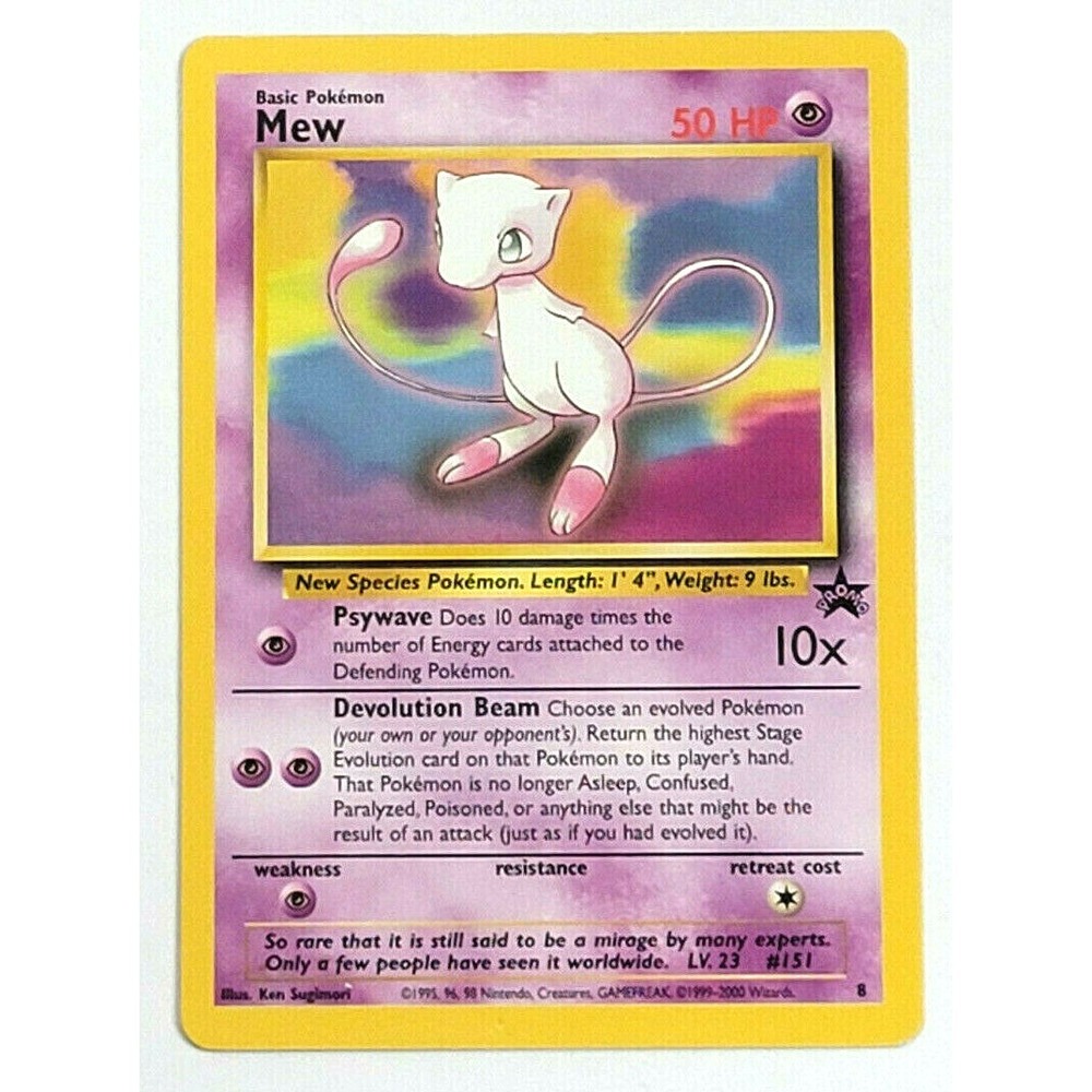 MEW BLACK STAR PROMO SET #8 WOTC POKEMON CARD‎